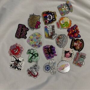 60 assorted acrylic flat backs